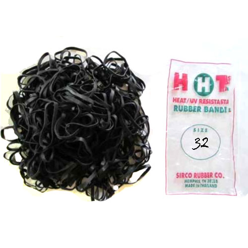 Fish N Stix UV & Heat Resistant black rubber bands - Click Image to Close